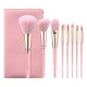 8pcs Pink Bling Bling  Cheap  Price Private Label Makeup Brush Set with Bag